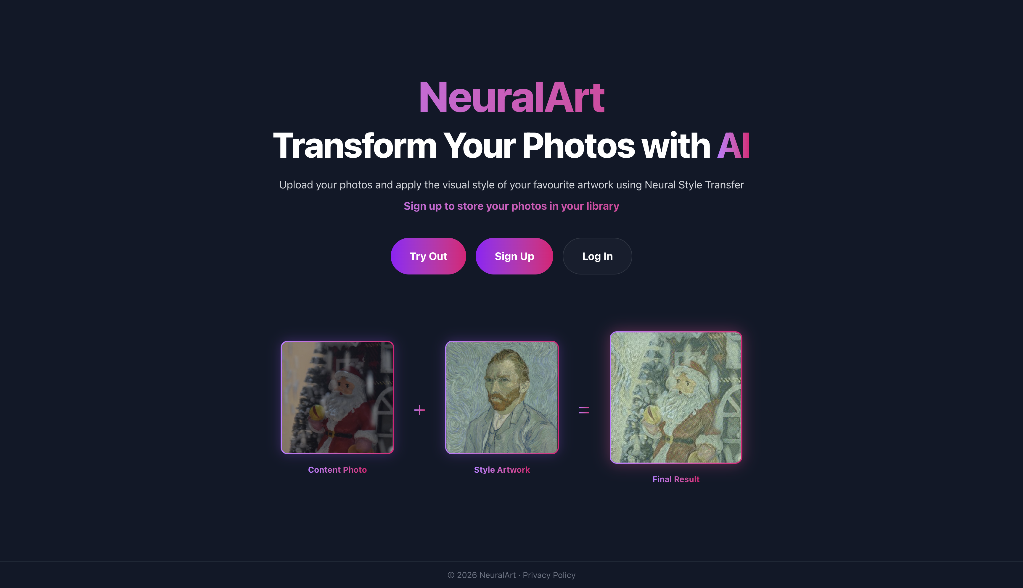 NeuralArt screenshot 1