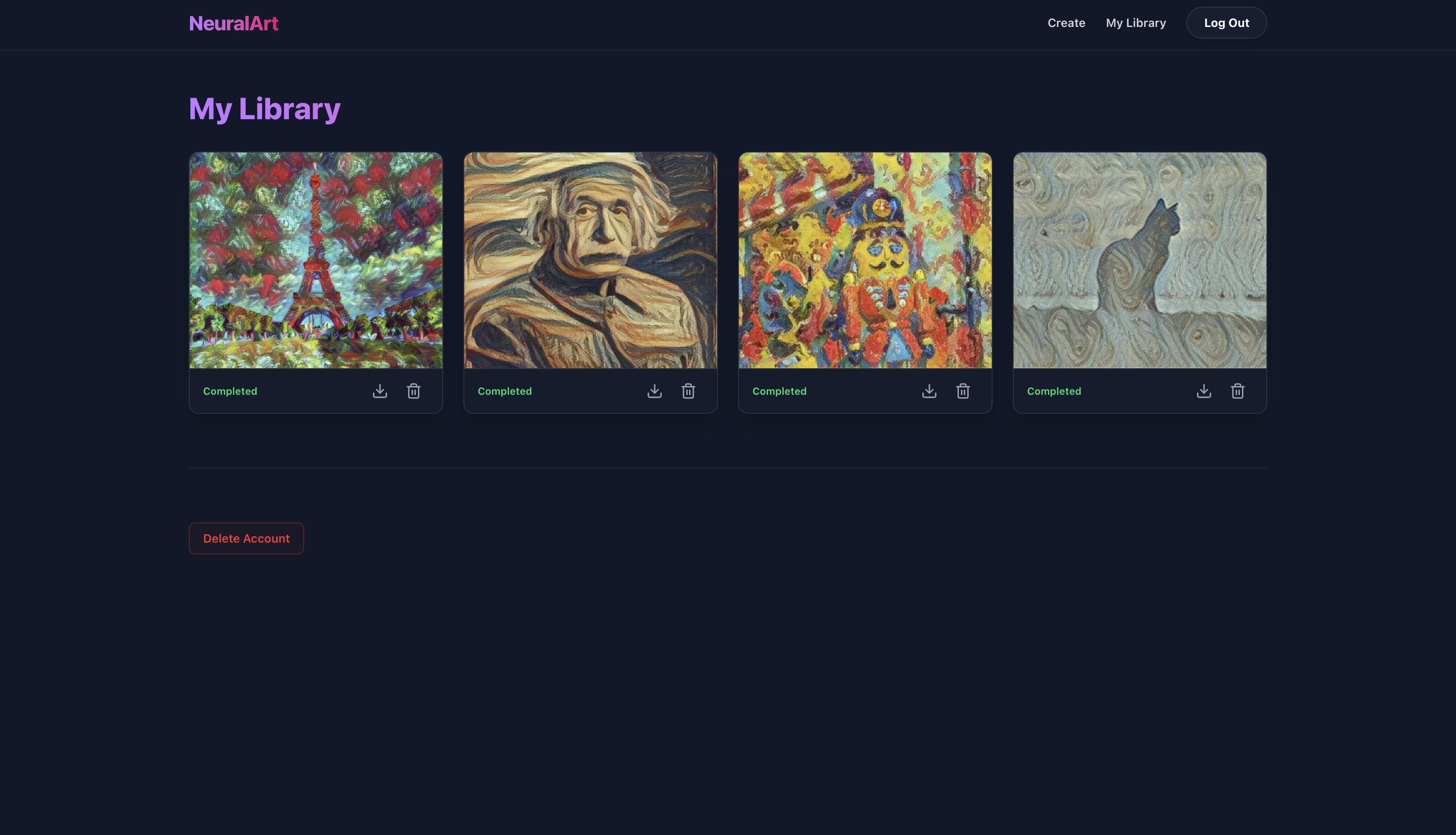 NeuralArt screenshot 4